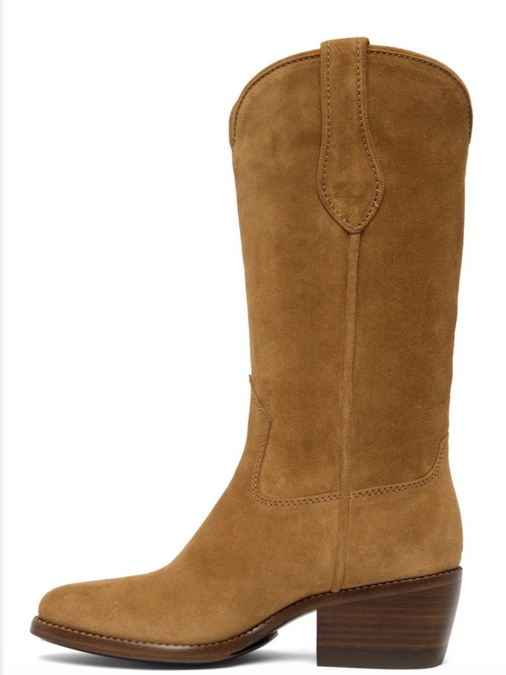 Rag & Bone Camel Suede Western Boots. Size 7.5 in box. - Picture 4 of 14